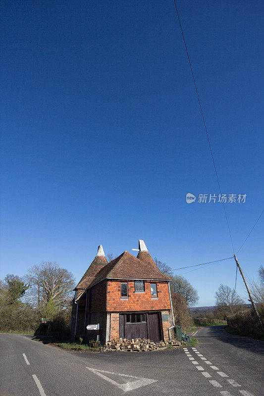 英国Chiddingstone的Oast House